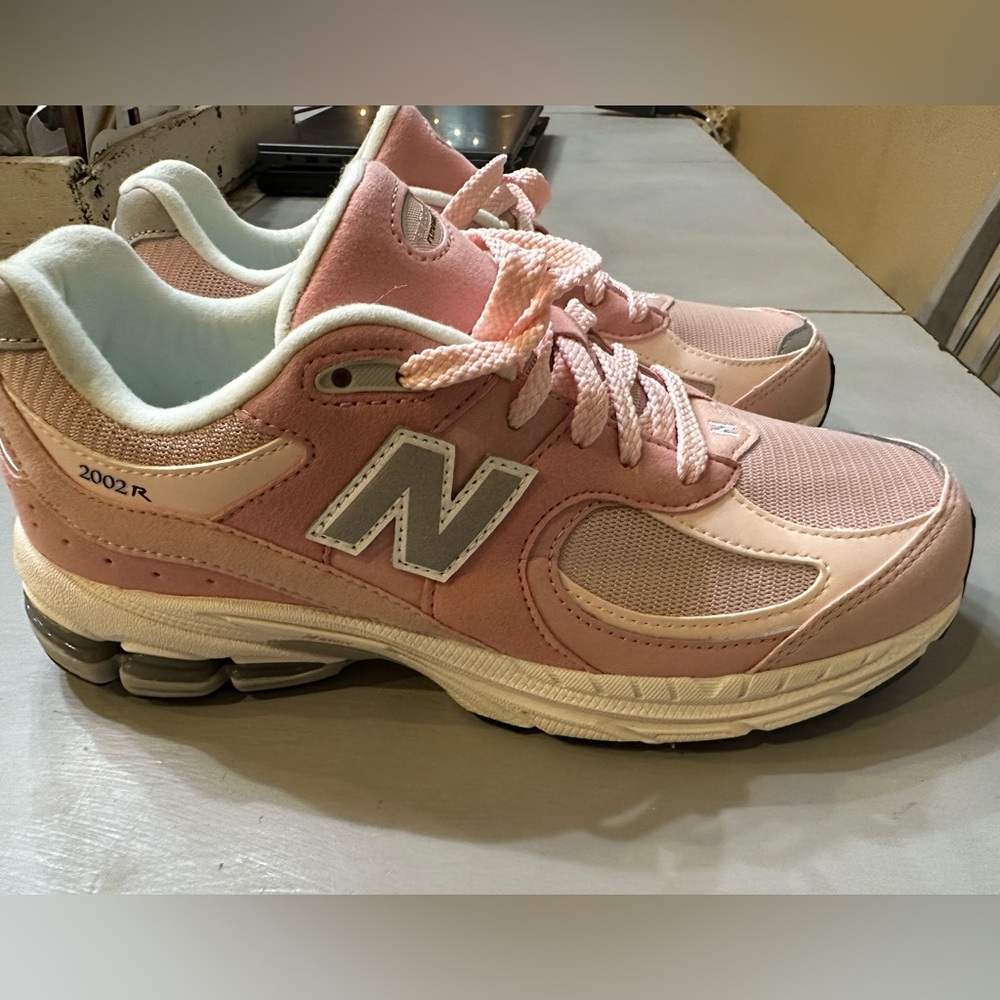 New Balance Pink and Gray Athletic Shoes